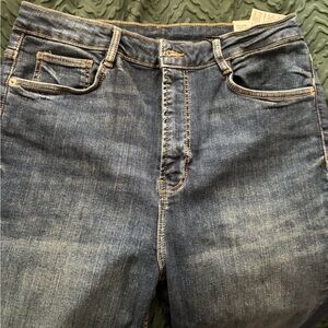 Zara Women's Skinny Jeans - Dark Blue